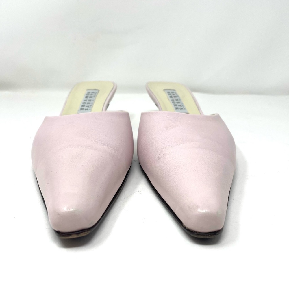 BARNEYS NEW YORK pink kitten heel mules, made in Italy, size 39 - Picture 6 of 13